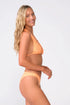 PQ Swim Orange Basic Ruched Bottom